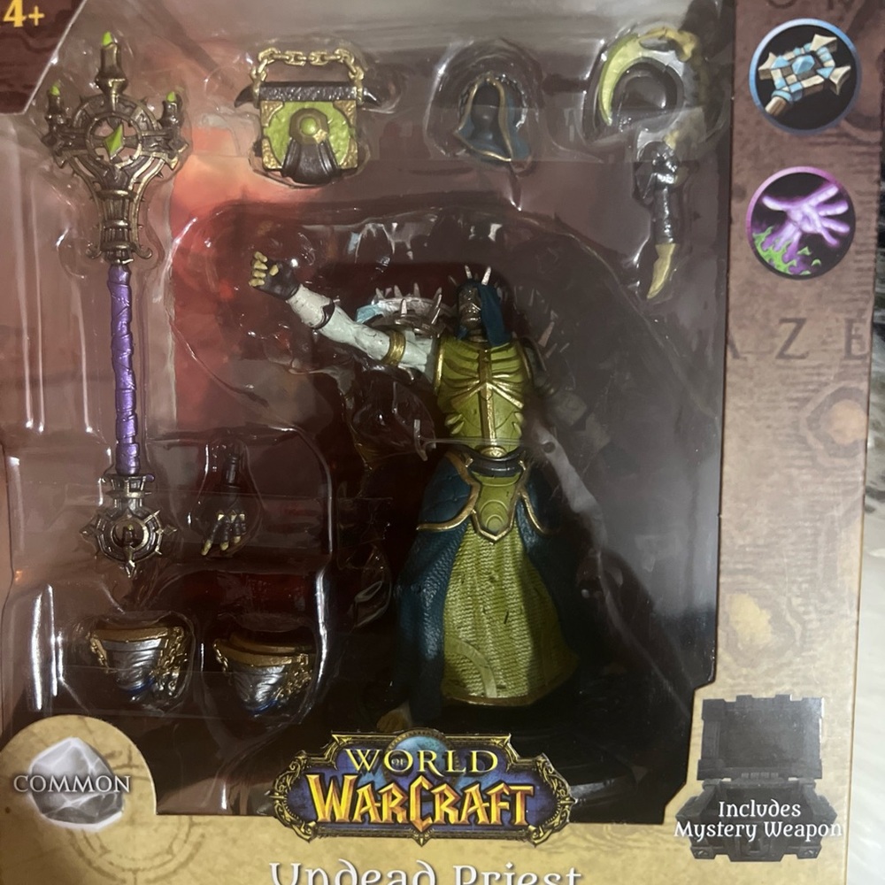 World of Warcraft Undead Priest Action Figure - Green and Blue